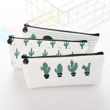 Load image into Gallery viewer, Creative simple cactus canvas pencil case