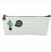 Load image into Gallery viewer, Creative simple cactus canvas pencil case