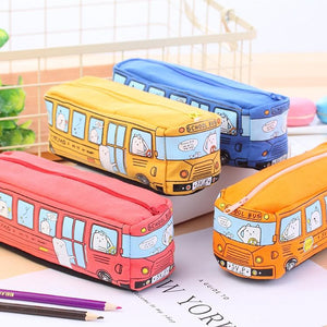 Creative school bus pencil case large capacity