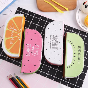 Cute fruit leather pencil case