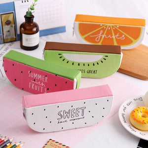 Cute fruit leather pencil case