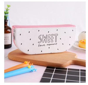 Cute fruit leather pencil case