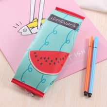 Load image into Gallery viewer, Cute watermelon pencil case girl kawaii