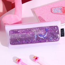 Load image into Gallery viewer, Pink transparent cartoon waterproof pencil case